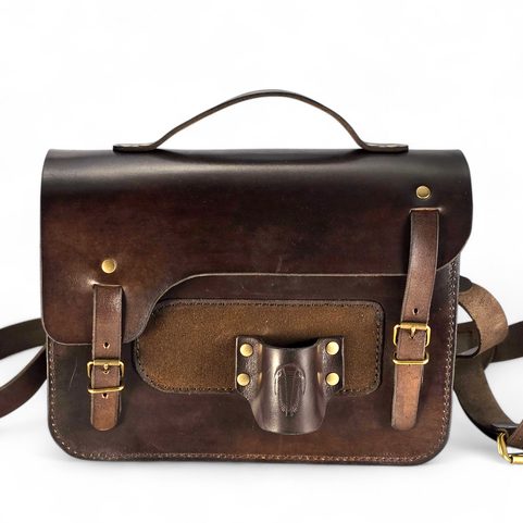 LEATHER ROCK & FOSSIL COLLECTOR BAG FOR PALEONTOLOGY
