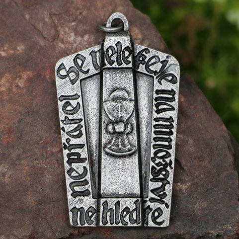 HUSSITE SHIELD, PENDANT, ZINC