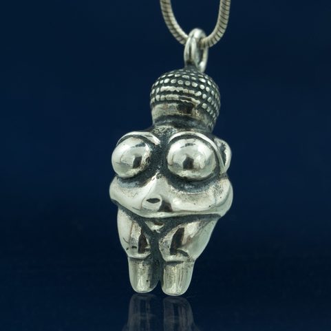 VENUS FROM WILLENDORF, PENDANT, SILVER 925