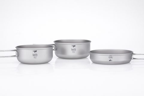 TI6053 3-PIECE TITANIUM POT AND PAN COOK SET