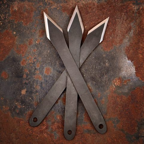 PIRANHA NO-RELOAD THROWING KNIVES, SET OF 3