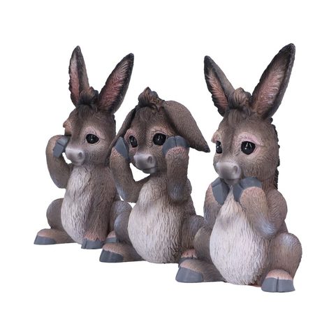 DONKEYS, CAN'T SEE, CAN'T SPEAK, CAN'T HEAR 3 PIECES