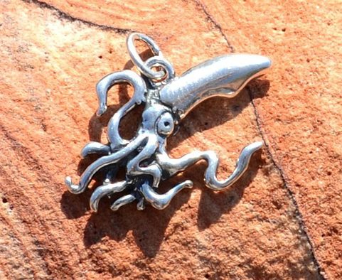 CEPHALOPOD, SILVER PENDANT, AG 925