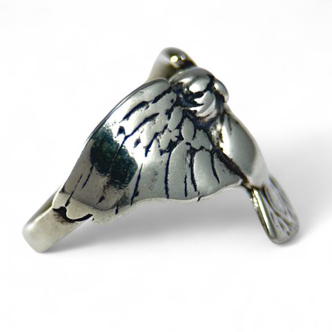 HIBOU, BAGUE D'ARGENT