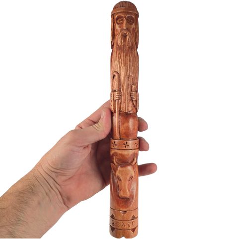 VELES, SLAVIC GOD OF THE FOREST, CARVED STATUE