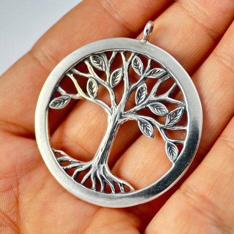 TREE OF LIFE PENDANT - LARGE, STERLING SILVER