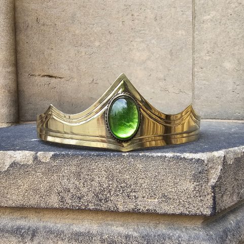 GRACIA - CROWN, BRASS, MOSS GREEN