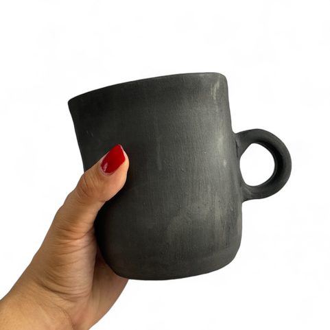 MEDIEVAL GOBLET, SMOKED CERAMICS