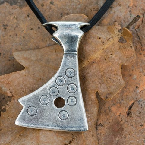 AXE OF PERUN, SILVER SLAVIC TALISMAN, AG 925