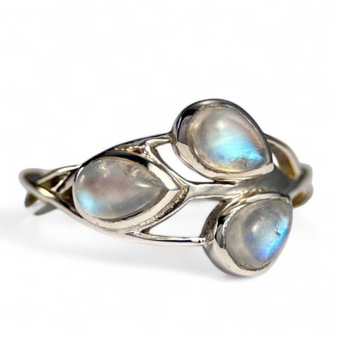 ELVEN, RING, MOONSTONE SILVER 925/1000