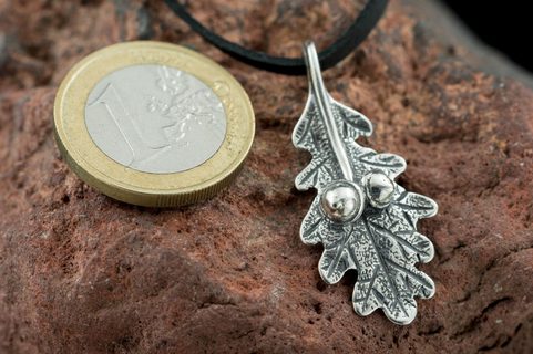 OAK LEAF, STERLING SILVER CHARM
