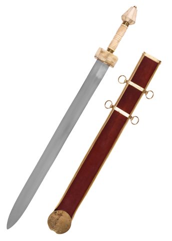 ROMAN SPATHA, STRAUBING-NYDAM TYPE WITH LEATHER SCABBARD
