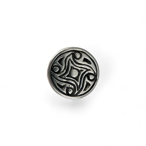 GOTLAND - RIVET DÉCORATIF VIKING, ARGENT
