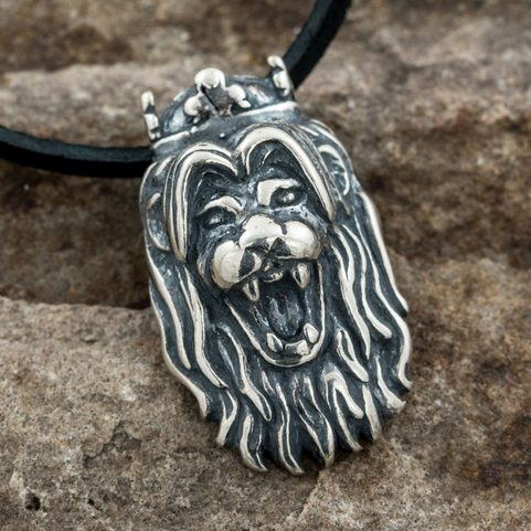 BOHEMIAN LION, PENDANT, STERLING SILVER