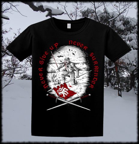 NEVER GIVE UP, T-SHIRT