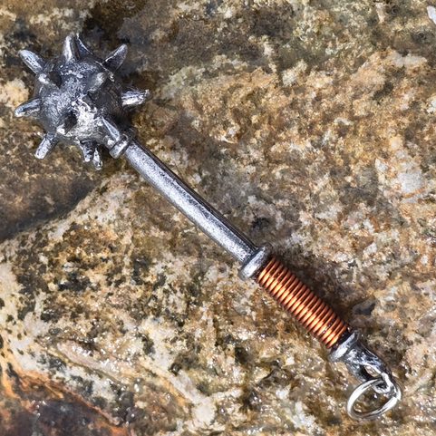 ÉTOILE DU MATIN, MASSE D'ARMES, PENDENTIF MÉDIÉVAL