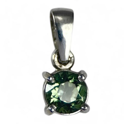 CYNGUS, SILVER PENDANT WITH MOLDAVITE, AG 925