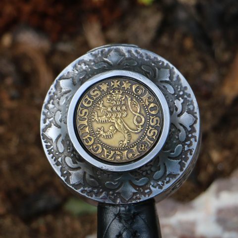 DUM SPIRO SPERO ETCHED SINGLE HANDED SWORD FULL TANG