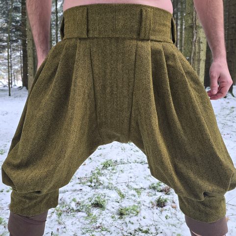 WOOL HIGH BREECHES, VIKING TROUSERS