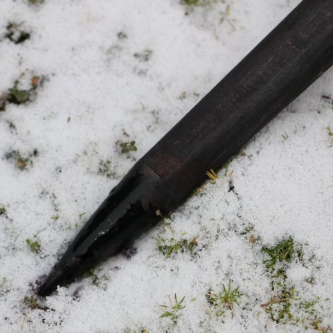 HACHE VALASKA TRADITIONNELLE FORGÉE DES CARPATES - GRAVÉE AVEC LOUP ET CERF