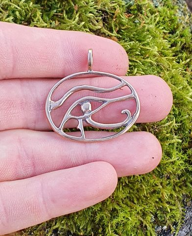 UDYAT THE EYE OF HORUS, BRONZE PENDANT