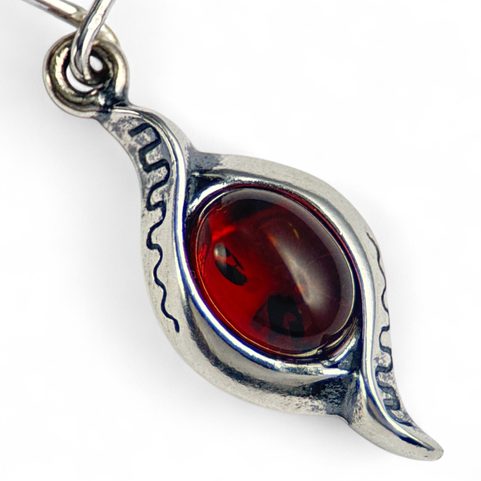 JARA, AMBER, EARRINGS, STERLING SILVER