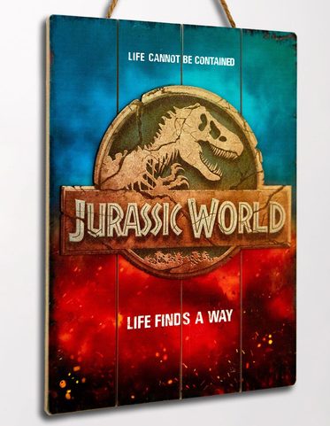 JURASSIC WORLD WOODARTS 3D WOODEN WALL ART