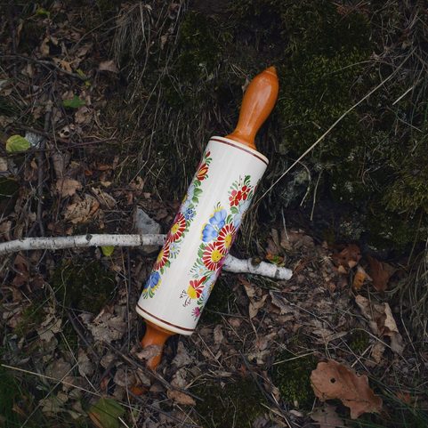 ROLLING PIN, TRADITIONAL CERAMICS FROM SOUTH BOHEMIA