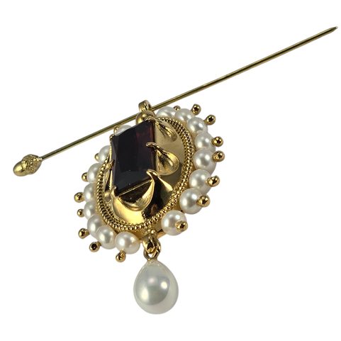 MEDIEVAL BROOCH, BURGUNDY, 15TH CENTURY