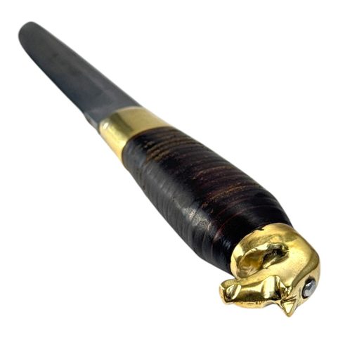 HEVONEN, FINNISCHES PUUKKO-MESSER, DAMASZENERSTAHL
