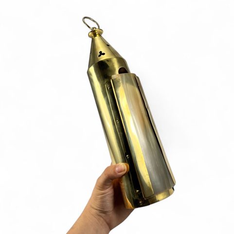 MEDIEVAL LANTERN, BRASS