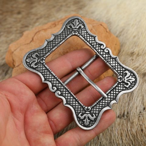 FLEUR - RENAISSANCE BELT BUCKLE ZINC