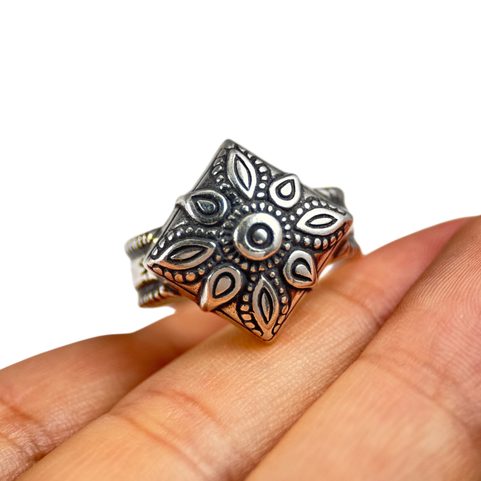 MEDIEVAL RING, 12TH CENTURY, SILVER 925 13G