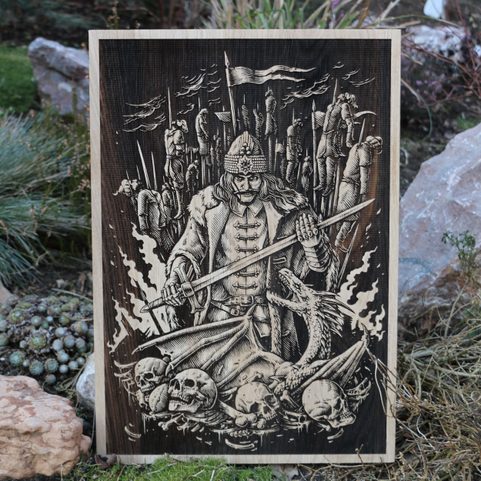 VLAD TAUPESH WALL DECORATION OAK 32X46CM