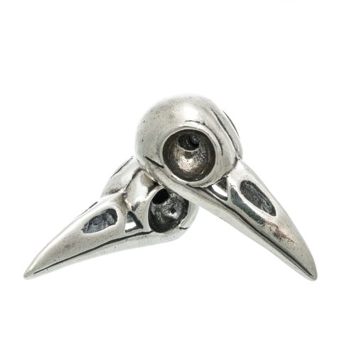 SKULL OF A CROW, PENDANT, SILVER 925, 15 G