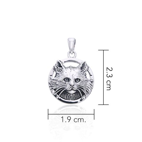 KATZE, TALISMAN, SILBER 925