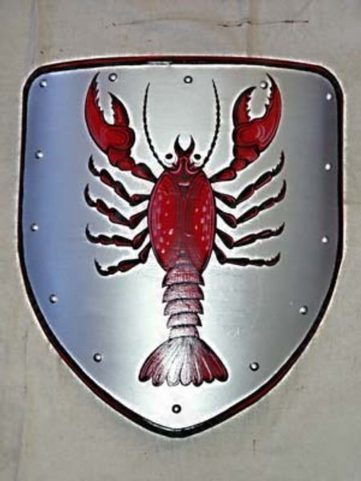 FIRE-DRAKE PAINTED SHIELD