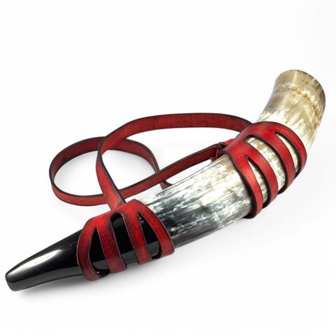 LEATHER HOLDER FOR SIGNAL HORN