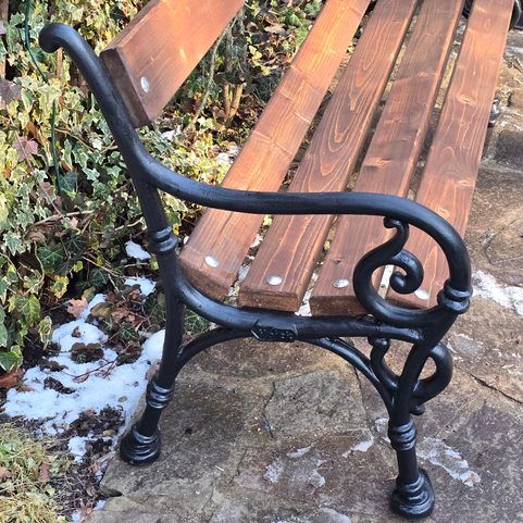 CHATEAU PARK BENCH, CAST IRON