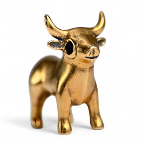 CELTIC BULL FROM BULL ROCK CAVE, MORAVIA, FIGURE BRONZE