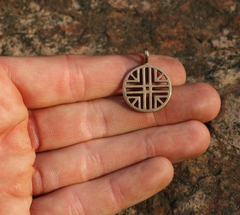 SUN SYMBOL VI, BRONZE PENDANT