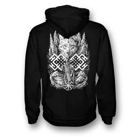 WOLF WARRIOR, SLAVIC HOODIE ZIPPER