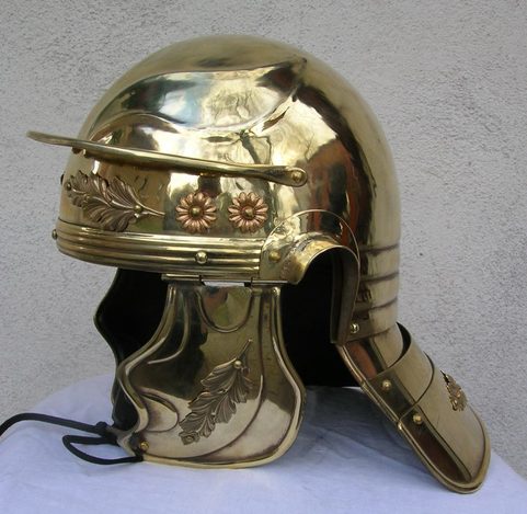 ROMAN OFFICER HELMET - BRASS