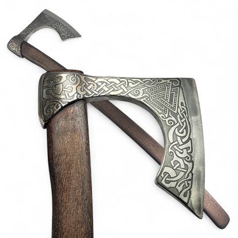 VALKNUT HACHE VIKING GRAVÉE