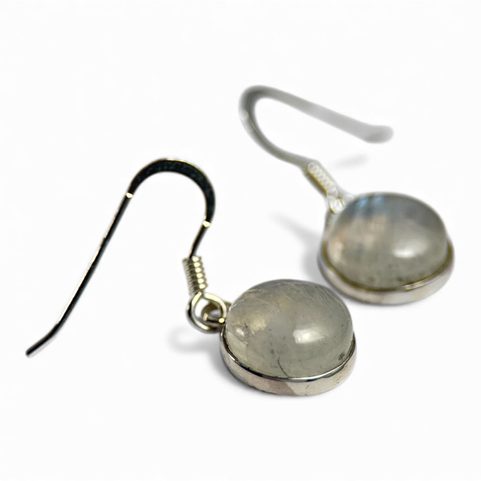 RAINBOW SILVER MOON EARRINGS, AG 925/1000
