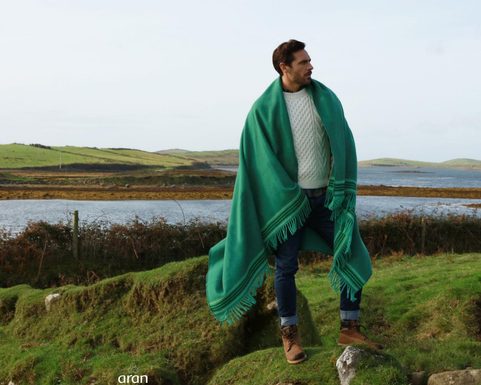 ENNIS CRIOS HEAVY BLANKET 187X142CM, IRISH WOOL