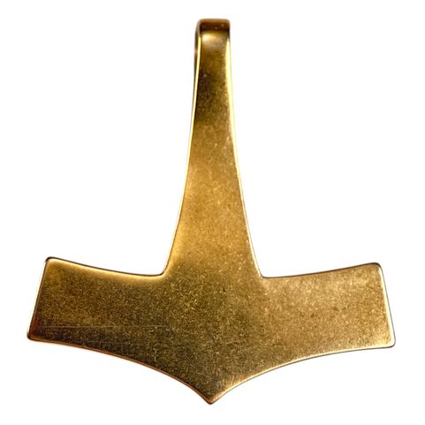 LARGE THOR'S HAMMER, ROMERSDAL, DENMARK, BRONZE, PENDANT
