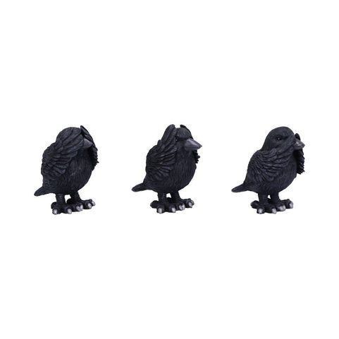 THREE WISE RAVENS 8.7CM
