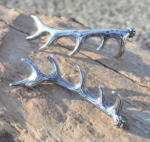 BOIS DE CERF, PENDENTIF, ARGENT 925