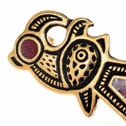 FRANCONIAN BIRD BROOCH, BRONZE